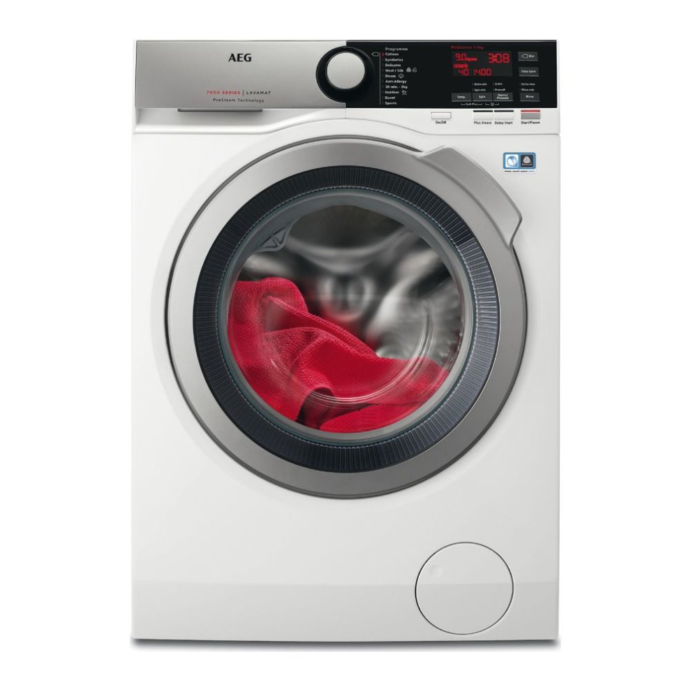 AEG ProSteam L7FEE965R Washing Machine - White, White