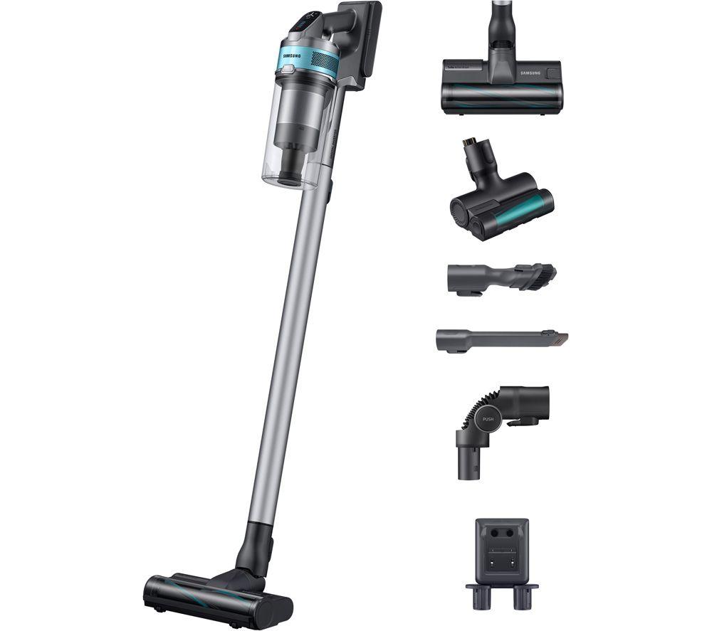 SAMSUNG Jet 75 Pet VS20T7532T1/EU Cordless Vacuum Cleaner with Turbo Action Brush - ChroMetal & Teal Mint, Silver/Grey,Green