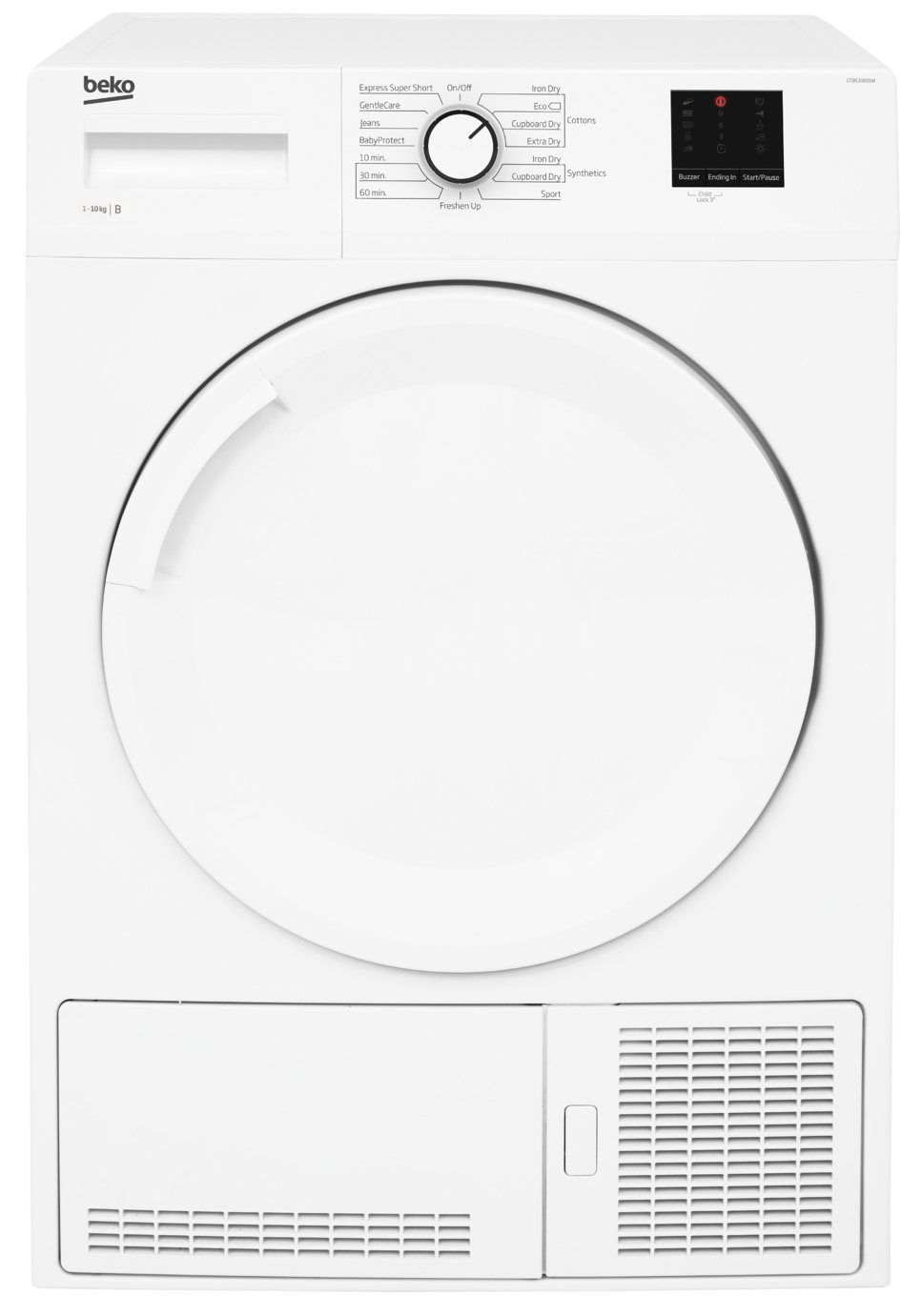 Beko DTBC10001W 10KG Condenser Tumble Dryer - White