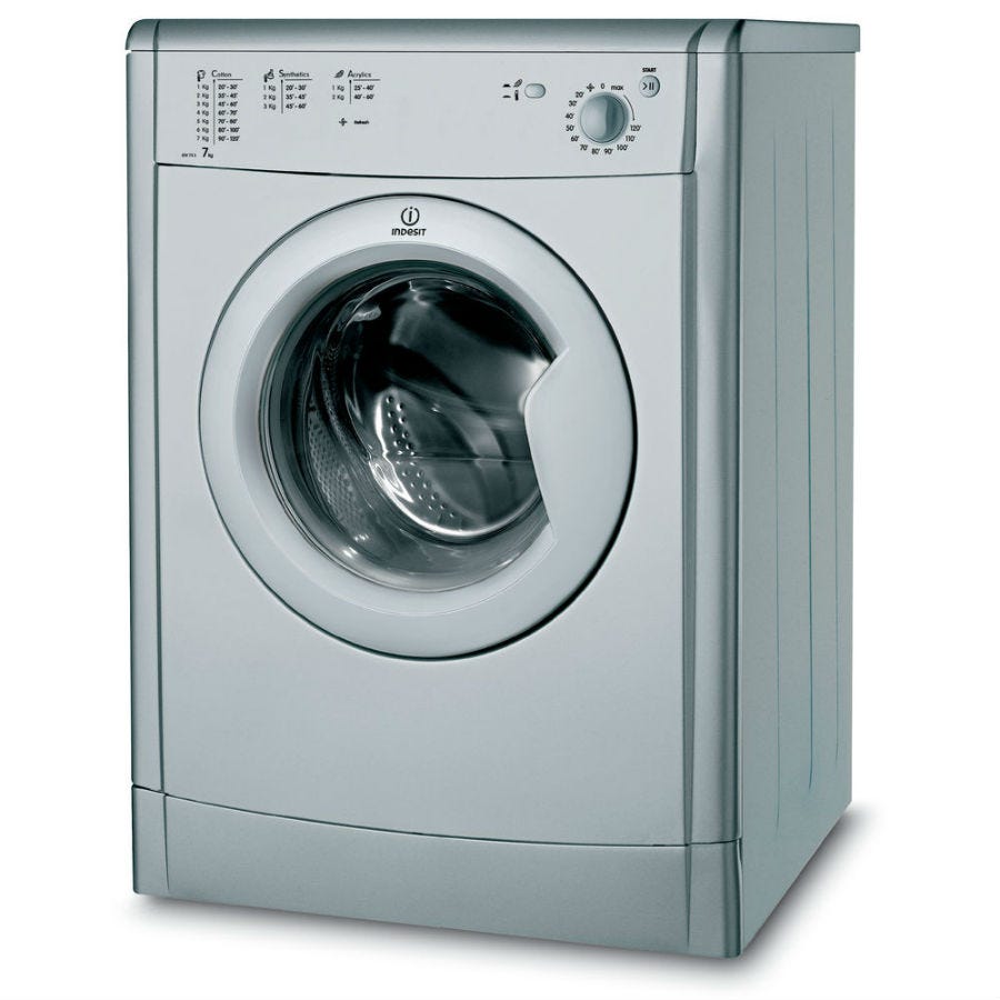 Indesit Ecotime IDV75S 7KG Vented Tumble Dryer - Silver